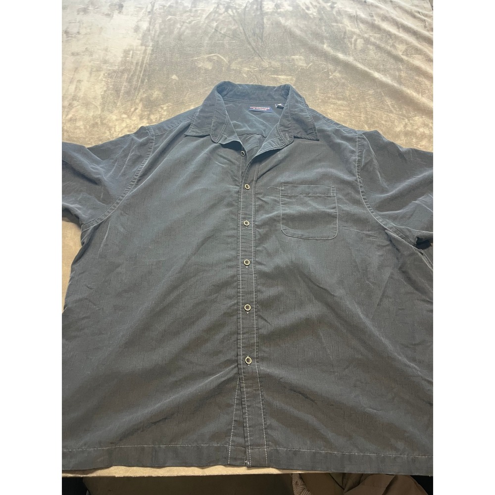 Roundtree & Yorke 3XB Gray Short Sleeve‎ Button Down Shirt Men's